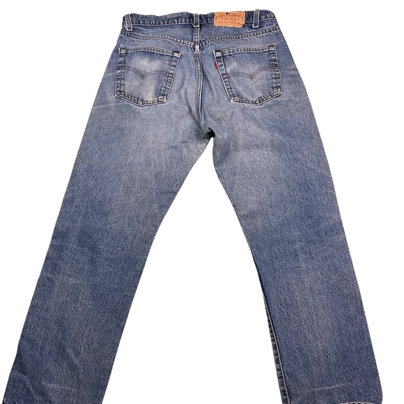 Vintage 80s Levi’s medium wash straight leg jeans USA made 31x27 - Picture 1 of 7